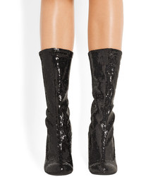 Черные ботильоны с пайетками от Givenchy