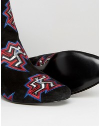 Черные ботильоны с принтом от Kat Maconie