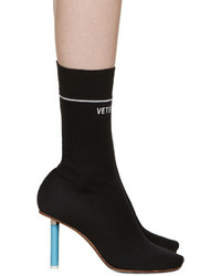 Черные ботильоны от Vetements