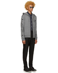 Мужские черные ботинки из нубука от Diemme