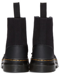 Мужские черные ботинки из плотной ткани от Dr. Martens