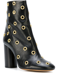 Женские черные ботинки с украшением от Isabel Marant