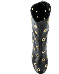 Женские черные ботинки с украшением от Isabel Marant