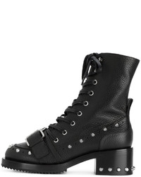 Женские черные ботинки с шипами от No.21