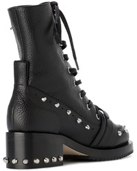 Женские черные ботинки с шипами от No.21