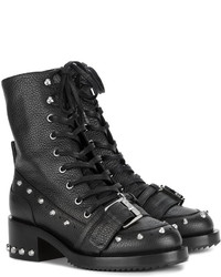 Женские черные ботинки с шипами от No.21