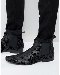 Мужские черные ботинки челси от Asos