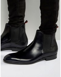 Мужские черные ботинки челси от Hugo Boss