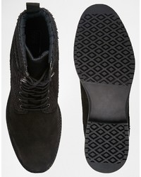 Мужские черные ботинки от Asos