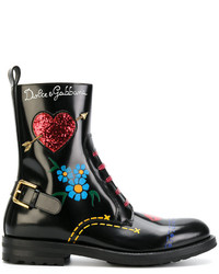 Женские черные ботинки от Dolce & Gabbana