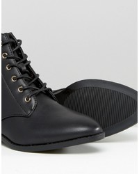 Женские черные ботинки от Boohoo