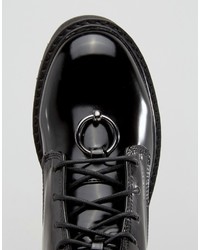 Женские черные ботинки от Mango