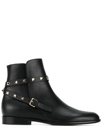 Женские черные ботинки от Valentino Garavani