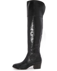 Черные ботфорты от Frye