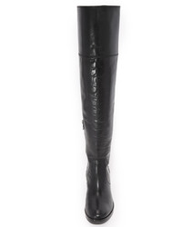 Черные ботфорты от Frye