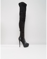 Черные ботфорты от Steve Madden