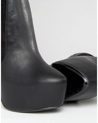 Черные ботфорты от Steve Madden