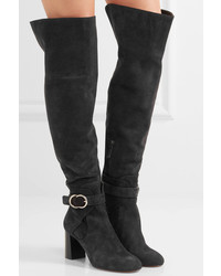 Черные ботфорты от Chloé