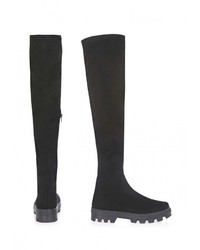 Черные ботфорты от Topshop