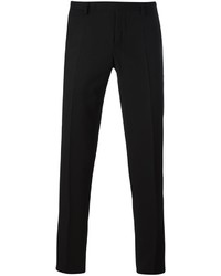 Мужские черные брюки в вертикальную полоску от Armani Collezioni