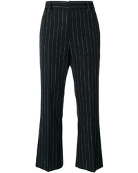 Женские черные брюки в вертикальную полоску от Marc Jacobs