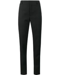 Женские черные брюки в вертикальную полоску от Saint Laurent