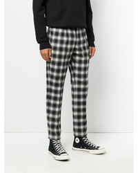 Мужские черные брюки в шотландскую клетку от Dondup