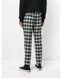 Мужские черные брюки в шотландскую клетку от Dondup