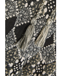 Женские черные брюки-галифе с геометрическим рисунком от Madewell
