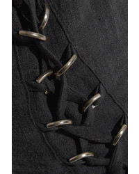 Женские черные брюки-галифе от Balmain