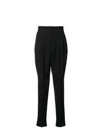 Женские черные брюки-галифе от Saint Laurent