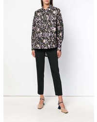 Женские черные брюки-галифе от Jil Sander Navy