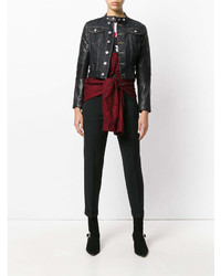 Женские черные брюки-галифе от Dsquared2