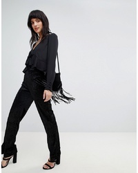 Женские черные брюки-галифе от Vero Moda