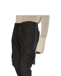 Черные брюки карго от Greg Lauren