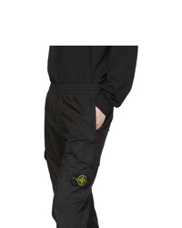 Черные брюки карго от Stone Island