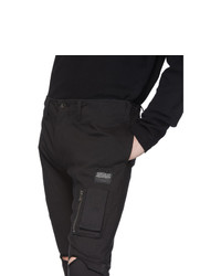 Черные брюки карго от Julius