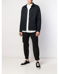 Черные брюки карго от Emporio Armani