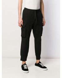 Черные брюки карго от Emporio Armani