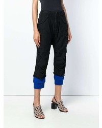 Женские черные брюки карго от R13