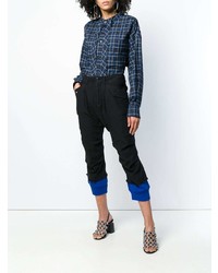 Женские черные брюки карго от R13