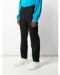 Черные брюки карго от Supreme