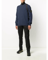 Черные брюки карго от Stone Island