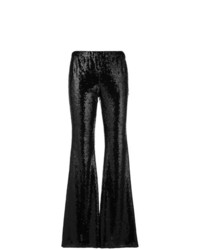 Черные брюки-клеш с пайетками от P.A.R.O.S.H.