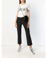 Черные брюки-клеш от Liu Jo