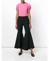 Черные брюки-клеш от Comme des Garcons