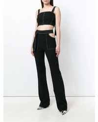 Черные брюки-клеш от David Koma