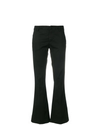 Черные брюки-клеш от Dondup