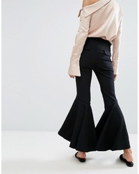 Черные брюки-клеш от Style Mafia