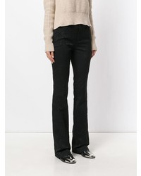 Черные брюки-клеш от Pt01